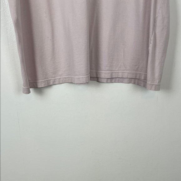 FLAX Short Sleeve Pullover Women's XL V-Neck Casual Fit Mauve Pink T Shirt Top - Picture 2 of 9